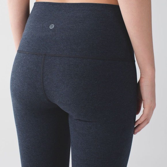 lululemon athletica Pants - Lululemon High Rise Cotton Leggings Naval Blue